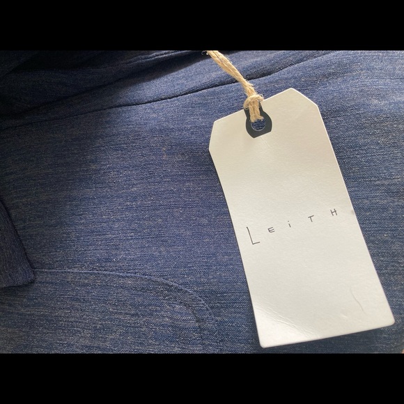 Leith ladies high waist blue tie shorts size Medium - Picture 5 of 6